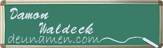 Damon Waldeck Visitenkarte